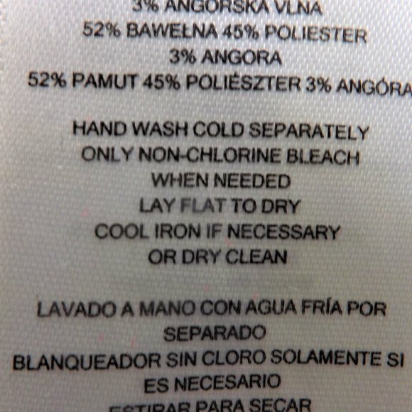 MICHAEL Michael Kors Brown Cotton w Angora Side Zippers V-Neck Sweater Top M - Picture 15 of 15